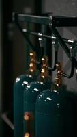 old Oxygen tank in the factory video
