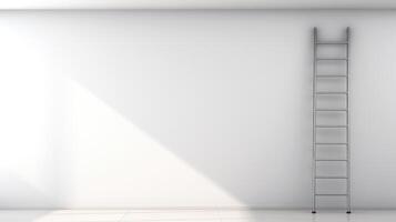 minimalist ladder white background photo