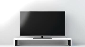screen tv monitor on wall mock up photo