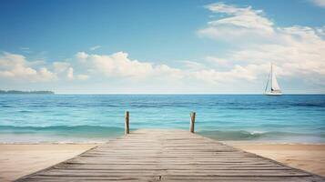 dock beach background wood photo