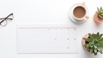 functional desk flat lay photo