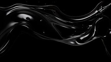 liquid abstract black background photo