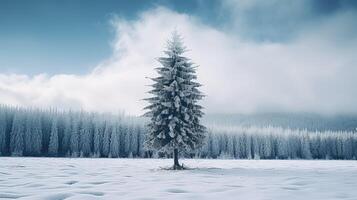 forest bare christmas tree photo