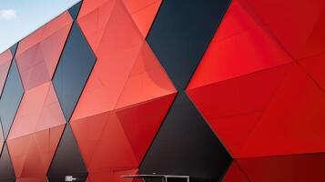 design polygon red photo