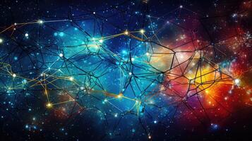 network abstract big data photo