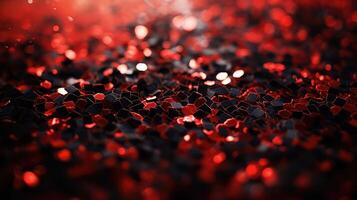 carpet red and black confetti photo