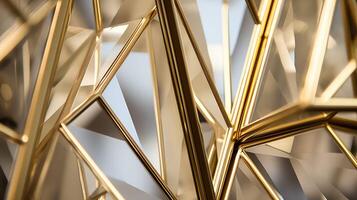 frame gold geometric frames photo