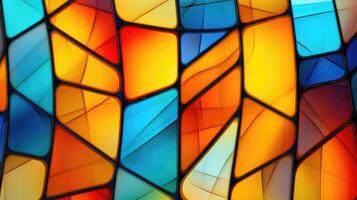 bold stained glass seamless texture photo