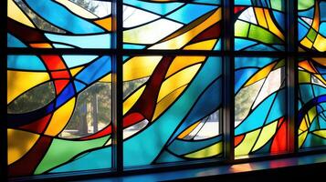 modern stained glass patterns photo