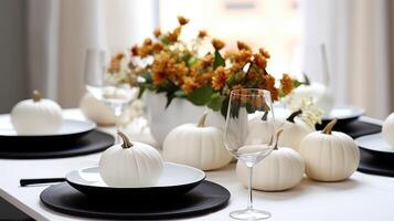 black fall table top photo