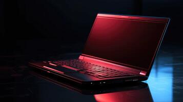 finish red computer photo