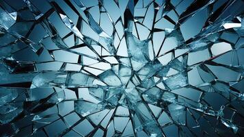 jagged broken glass pattern photo