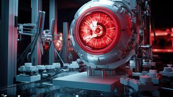 screens red robot eye photo