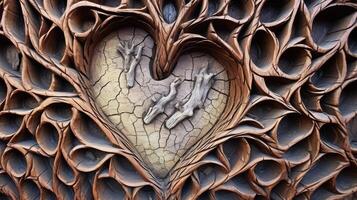 henature tree with heart photo