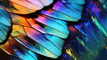 butterfly iridescent texture photo