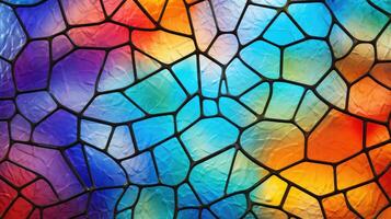 intricate stained glass seamless texture photo