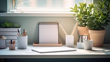 efficiency tidy desk photo