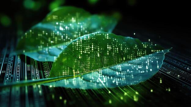 code data leaf photo