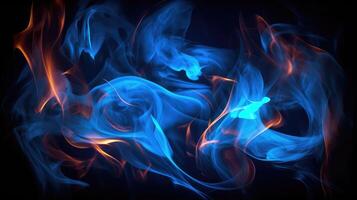 mesmerizing colored fire photo