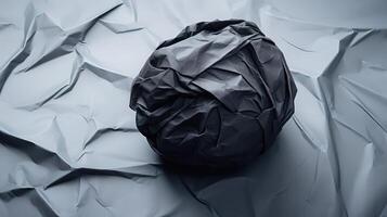 contrast crumpled paper black photo