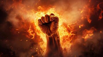 resilience fire fist photo