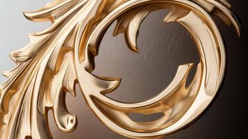 photo gold script letters