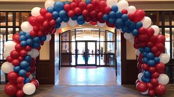 gr red and blue balloons photo