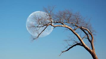 shape half moon trees photo