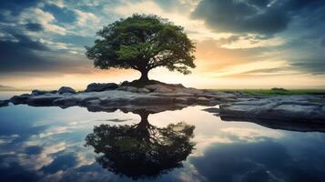 roots tree by photo