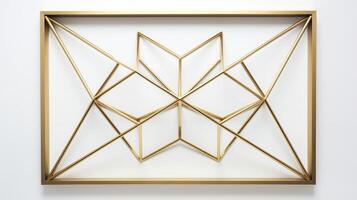 lines gold geometric frame photo