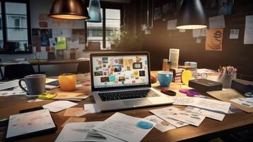 coffee marketing desk photo