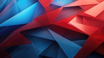 movement red and blue geometric background photo