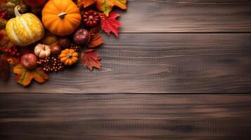 pumpkins thanksgiving background wood photo