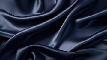 smooth navy blue fabric photo