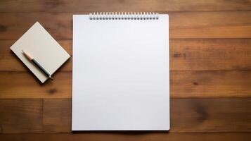 writing pad of paper on desk photo