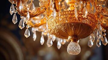 intricate gold decorative elements photo