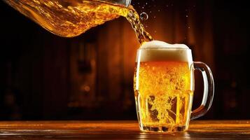 pour beer can photo