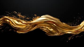 streak gold smear photo