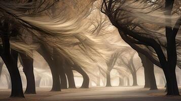 branches tree blowing photo