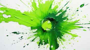 canvas green splat photo