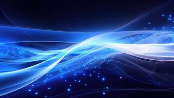 cyber abstract tech blue photo