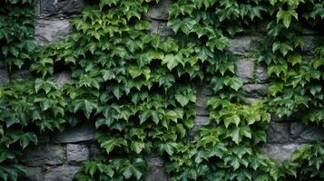 backdrop ivy stone wall photo