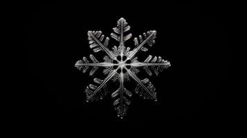 imprint snowflakes on black photo
