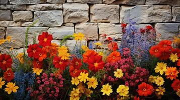 floración pared flor foto