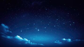 moon deep blue background photo