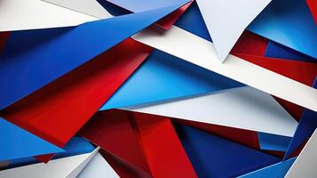 modern red white blue abstract photo