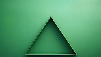 frame green background triangle photo