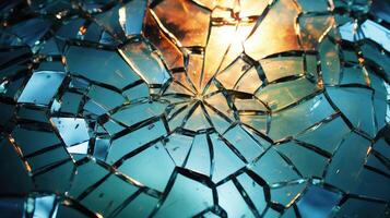 up broken glass background photo