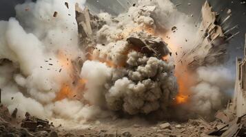 blast wall explosion photo