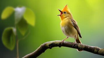 singing gold crest photo